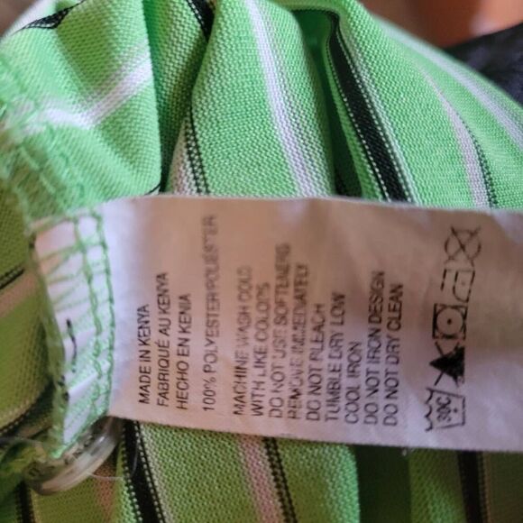 IZOD Polo Golf Shirt Dri Fit Mens Adult XL Green - Picture 4 of 4